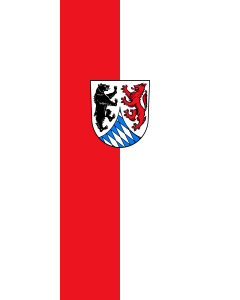 Flag: Freyung-Grafenau (Kreis) |  portrait flag | 3.5m² | 38sqft | 300x120cm | 10x4ft 