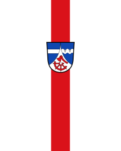 Vertical Hanging Beam Flag: Eppenschlag | portrait flag | 6m² | 64sqft | 400x150cm | 13x5ft