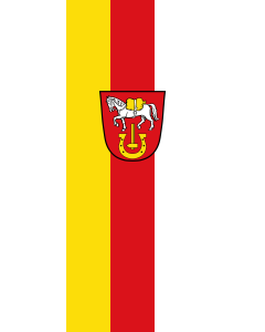 Vertical Hanging Swivel Crossbar Banner Flag: Hinterschmiding |  portrait flag | 3.5m² | 38sqft | 300x120cm | 10x4ft 