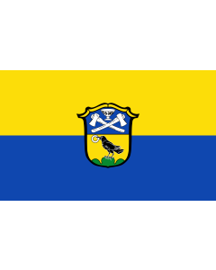 Flag: Sankt Oswald-Riedlhütte |  landscape flag | 1.35m² | 14.5sqft | 90x150cm | 3x5ft 