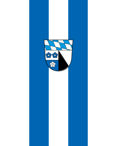 Flag: Kelheim (Kreis) |  portrait flag | 3.5m² | 38sqft | 300x120cm | 10x4ft 