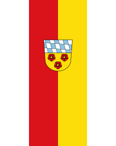 Flag: Bad Abbach, M |  portrait flag | 3.5m² | 38sqft | 300x120cm | 10x4ft 