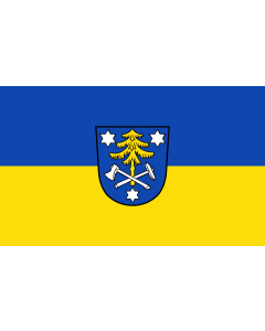 Flag: Ihrlerstein |  landscape flag | 1.35m² | 14.5sqft | 90x150cm | 3x5ft 