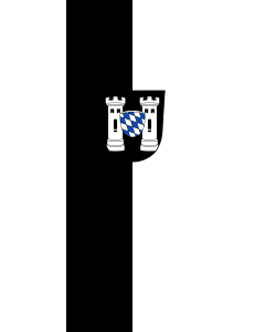 Flag: Neustadt a.d.Donau, St |  portrait flag | 3.5m² | 38sqft | 300x120cm | 10x4ft 