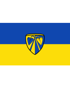 Flag: Buch a.Erlbach |  landscape flag | 1.35m² | 14.5sqft | 90x150cm | 3x5ft 