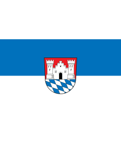 Flag: Geisenhausen, M |  landscape flag | 1.35m² | 14.5sqft | 90x150cm | 3x5ft 