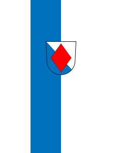 Flag: Niederaichbach |  portrait flag | 3.5m² | 38sqft | 300x120cm | 10x4ft 