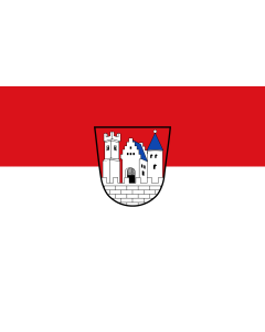 Flag: Rottenburg a.d.Laaber, St |  landscape flag | 1.35m² | 14.5sqft | 90x150cm | 3x5ft 