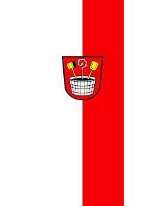 Flag: Wörth a.d.Isar |  portrait flag | 3.5m² | 38sqft | 300x120cm | 10x4ft 