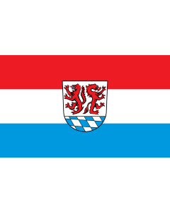 Flag: Passau (Kreis) |  landscape flag | 1.35m² | 14.5sqft | 90x150cm | 3x5ft 