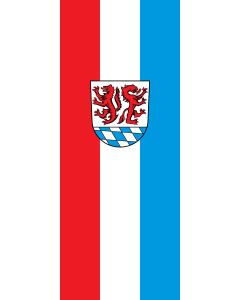 Flag: Passau (Kreis) |  portrait flag | 3.5m² | 38sqft | 300x120cm | 10x4ft 