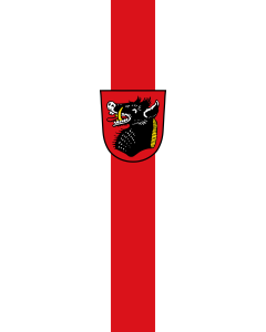 Flag: Kößlarn, M |  portrait flag | 3.5m² | 38sqft | 300x120cm | 10x4ft 