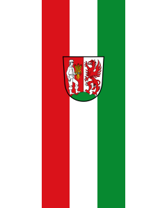Flag: Neuburg a.Inn |  portrait flag | 3.5m² | 38sqft | 300x120cm | 10x4ft 