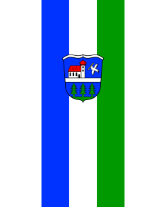 Flag: Wegscheid, M | portrait flag | 3.5m² | 38sqft | 300x120cm | 10x4ft