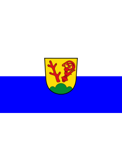 Flag: Kirchberg i.Wald |  landscape flag | 1.35m² | 14.5sqft | 90x150cm | 3x5ft 