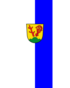Flag: Kirchberg i.Wald |  portrait flag | 3.5m² | 38sqft | 300x120cm | 10x4ft 