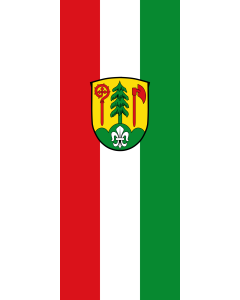 Flag: Kirchdorf i.Wald | portrait flag | 3.5m² | 38sqft | 300x120cm | 10x4ft