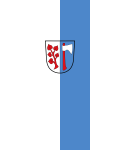 Flag: Langdorf |  portrait flag | 3.5m² | 38sqft | 300x120cm | 10x4ft 