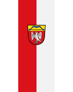 Flag: Falkenberg | portrait flag | 3.5m² | 38sqft | 300x120cm | 10x4ft