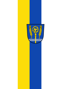 Flag: Postmünster | portrait flag | 3.5m² | 38sqft | 300x120cm | 10x4ft