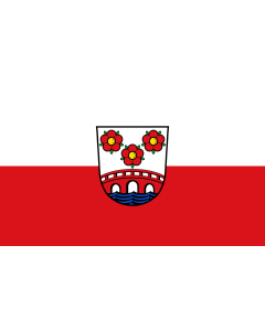 Flag: Simbach a.Inn, St |  landscape flag | 1.35m² | 14.5sqft | 90x150cm | 3x5ft 