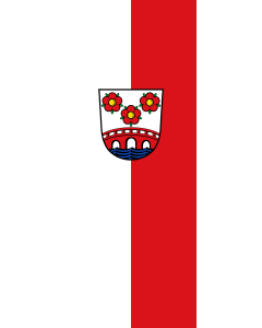 Flag: Simbach a.Inn, St | portrait flag | 3.5m² | 38sqft | 300x120cm | 10x4ft