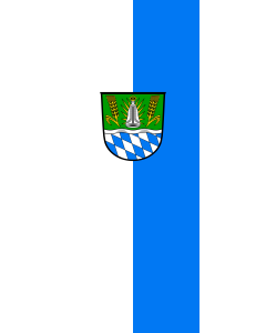 Flag: Straubing-Bogen (Kreis) |  portrait flag | 3.5m² | 38sqft | 300x120cm | 10x4ft 