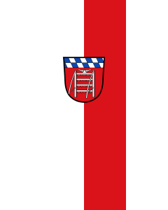 Flagge:  Geiselhöring, St  |  Hochformat Fahne | 3.5m² | 300x120cm 