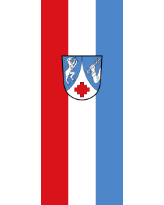 Flagge:  Hunderdorf  |  Hochformat Fahne | 3.5m² | 300x120cm 