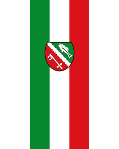 Flagge:  Loiching  |  Hochformat Fahne | 3.5m² | 300x120cm 