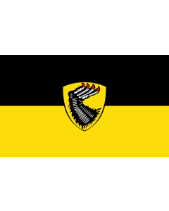 Flag: Mengkofen |  landscape flag | 1.35m² | 14.5sqft | 90x150cm | 3x5ft 