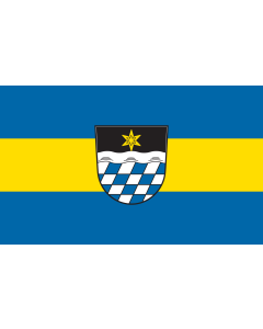 Flag: Simbach, M |  landscape flag | 1.35m² | 14.5sqft | 90x150cm | 3x5ft 