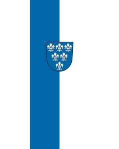 Flag: Kastl, M | portrait flag | 3.5m² | 38sqft | 300x120cm | 10x4ft