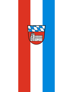 Flagge:  Cham (Kreis)  |  Hochformat Fahne | 3.5m² | 300x120cm 