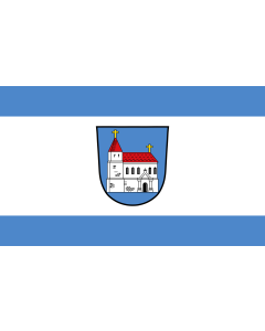 Flag: Neukirchen b.Hl.Blut, M |  landscape flag | 1.35m² | 14.5sqft | 90x150cm | 3x5ft 