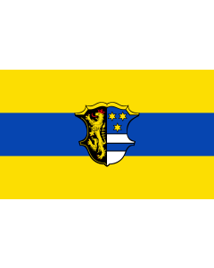 Flag: Neustadt a.d.Waldnaab (Kreis) |  landscape flag | 1.35m² | 14.5sqft | 90x150cm | 3x5ft 