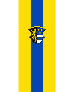 Flag: Neustadt a.d.Waldnaab (Kreis) |  portrait flag | 3.5m² | 38sqft | 300x120cm | 10x4ft 