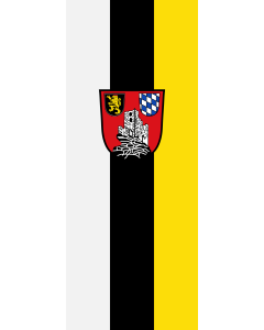 Flagge:  Flossenbürg  |  Hochformat Fahne | 3.5m² | 300x120cm 