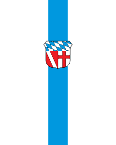 Flagge:  Regensburg (Kreis)  |  Hochformat Fahne | 3.5m² | 300x120cm 