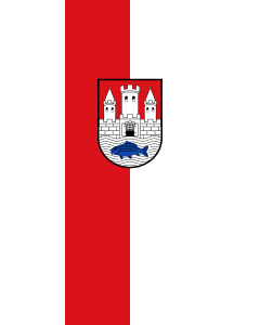 Flagge:  Nabburg, St  |  Hochformat Fahne | 3.5m² | 300x120cm 