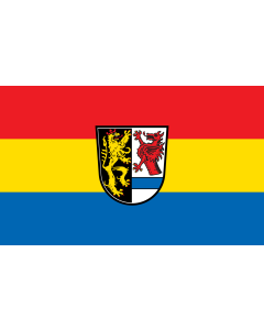 Flag: Tirschenreuth (Kreis) |  landscape flag | 1.35m² | 14.5sqft | 90x150cm | 3x5ft 