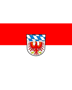 Flag: Bayreuth (Kreis) |  landscape flag | 1.35m² | 14.5sqft | 90x150cm | 3x5ft 