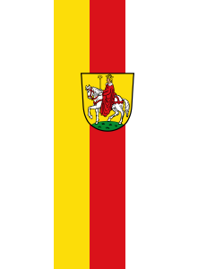 Flagge:  Hollfeld, St  |  Hochformat Fahne | 3.5m² | 300x120cm 