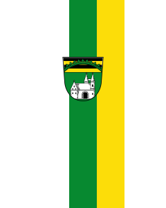Flagge:  Meeder  |  Hochformat Fahne | 3.5m² | 300x120cm 