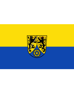 Bandiera: Kronach (Kreis) | bandiera paesaggio | 1,35&nbsp;m² | 90&nbsp;×&nbsp;150&nbsp;cm 
