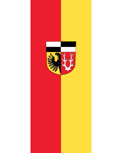 Flagge:  Wunsiedel i.Fichtelgebirge (Kreis)  |  Hochformat Fahne | 3.5m² | 300x120cm 