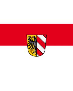 Flagge: Large Nürnberg  |  Querformat Fahne | 1.35m² | 90x150cm 