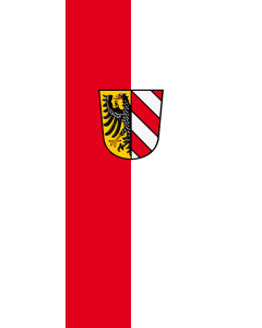Flagge:  Nürnberg  |  Hochformat Fahne | 3.5m² | 300x120cm 