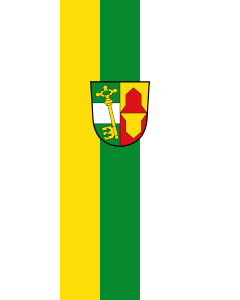 Flagge:  Petersaurach  |  Hochformat Fahne | 3.5m² | 300x120cm 