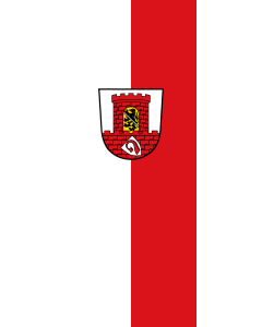 Flagge:  Höchstadt a.d.Aisch, St  |  Hochformat Fahne | 3.5m² | 300x120cm 